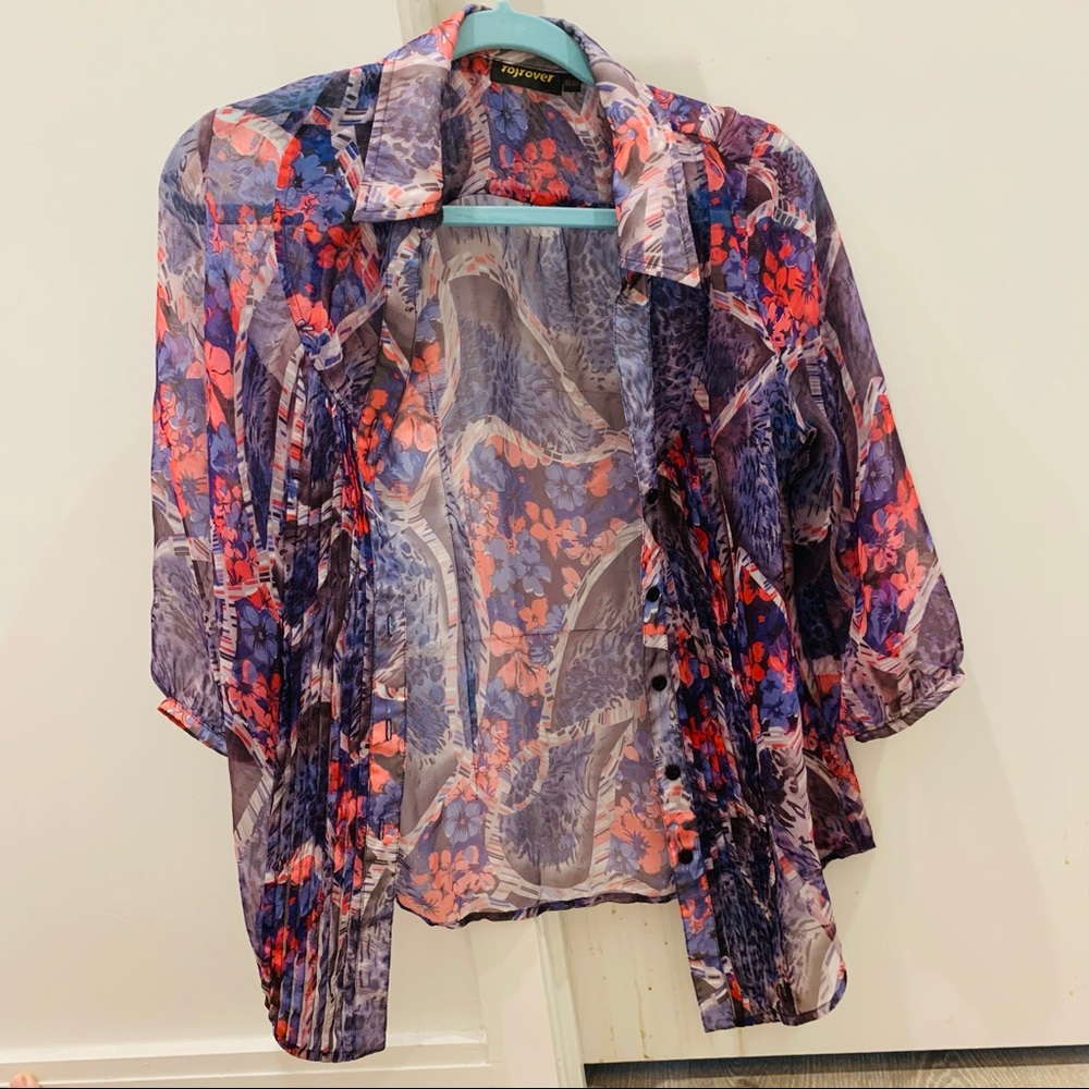 Vintage Silk See Through Shirt